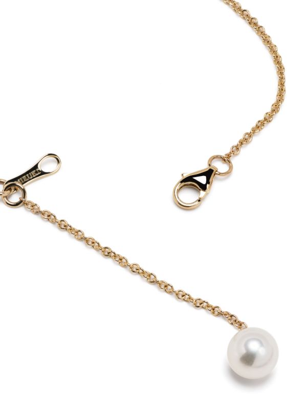 Mizuki 14K Yellow Gold Sea Of Beauty Diamond And Pearl Bracelet | Browns Fine Bracelets