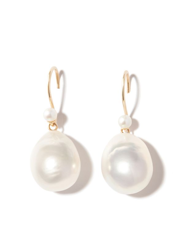 Mizuki 14K Yellow Gold Sea Of Beauty Pearl Drop Earrings | Browns Fine Earrings