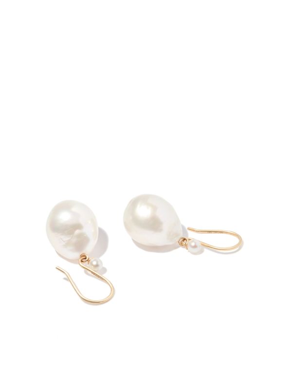 Mizuki 14K Yellow Gold Sea Of Beauty Pearl Drop Earrings | Browns Fine Earrings