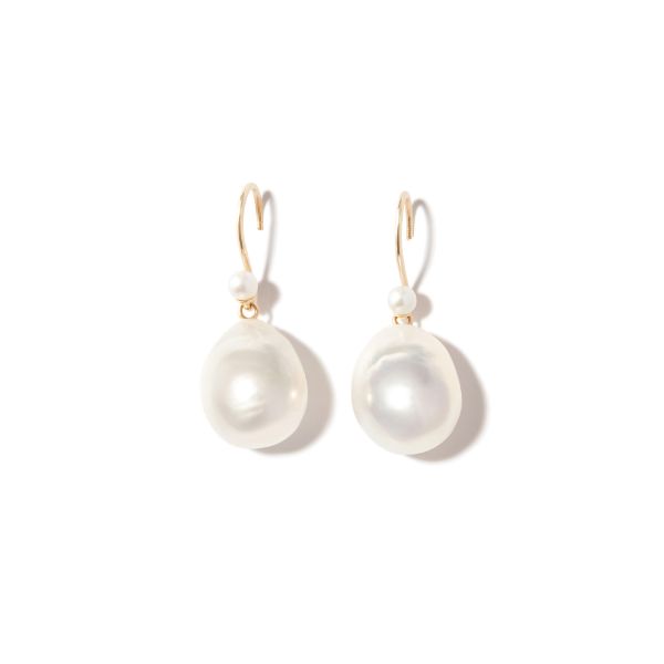 Mizuki 14K Yellow Gold Sea of Beauty Pearl Drop Earrings | Browns Fine Earrings