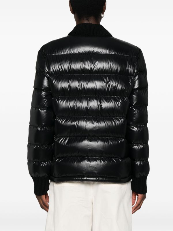 Moncler Black Arcelot Quilted Jacket | Browns Down Jackets