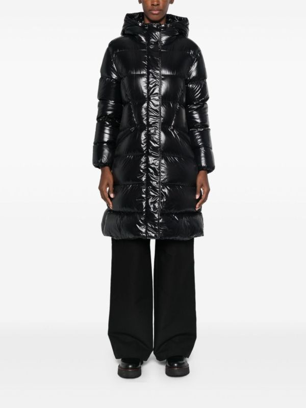 Moncler Black Bellevue Coat | Browns Puffer Coats