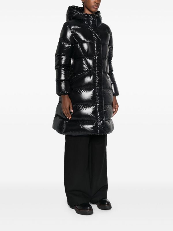 Moncler Black Bellevue Coat | Browns Puffer Coats
