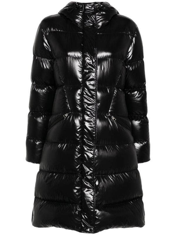 Moncler Black Bellevue Coat | Browns Puffer Coats