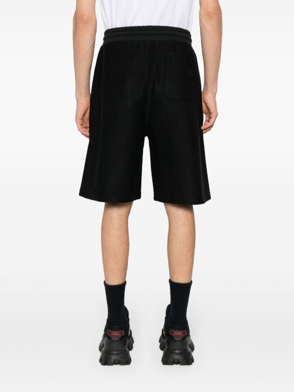 Moncler Black Logo Embossed Track Shorts | Browns Track & Running Shorts