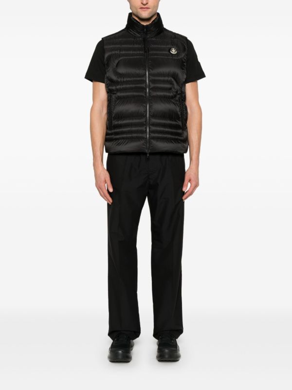 Moncler Black Padded Gilet | Browns Waistcoats & Gilets