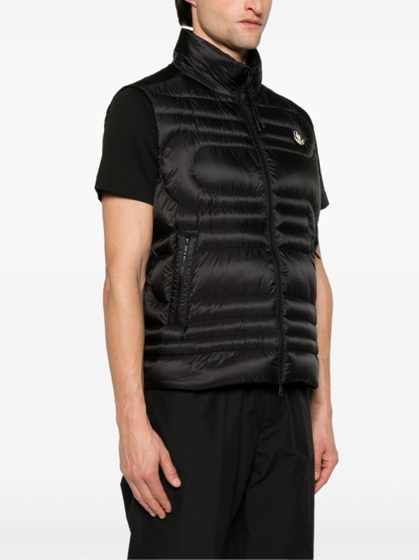 Moncler Black Padded Gilet | Browns Waistcoats & Gilets