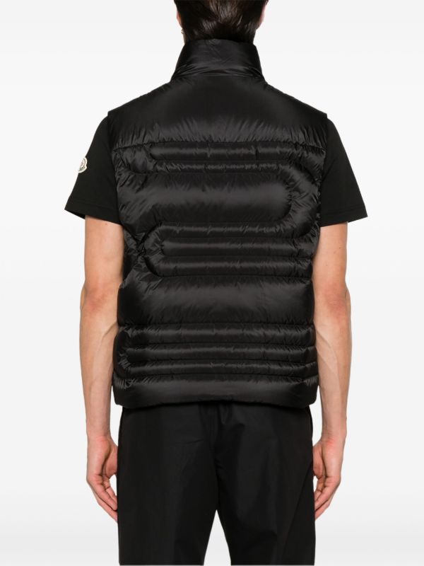Moncler Black Padded Gilet | Browns Waistcoats & Gilets