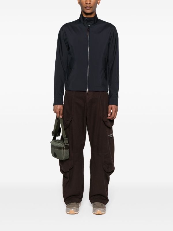 Moncler Blue Chaberton Logo-Patch Jacket | Browns Lightweight Jackets