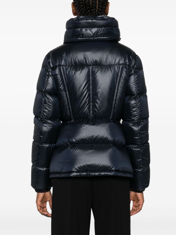 Moncler Blue Hooded Quilted Jacket | Browns Down Jackets