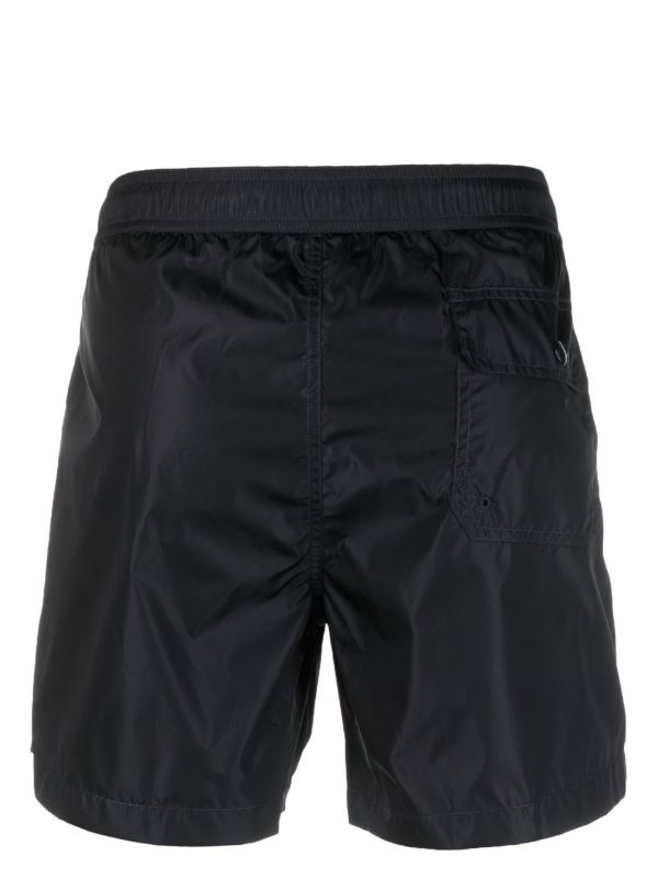 Moncler Blue Logo-Appliqué Swim Shorts | Browns Swim & Board Shorts