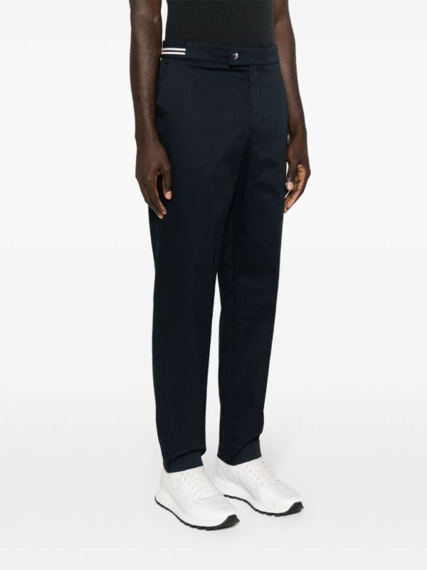 Moncler Blue Straight-Leg Cotton Trousers | Browns Regular-Fit & Straight Leg Pants