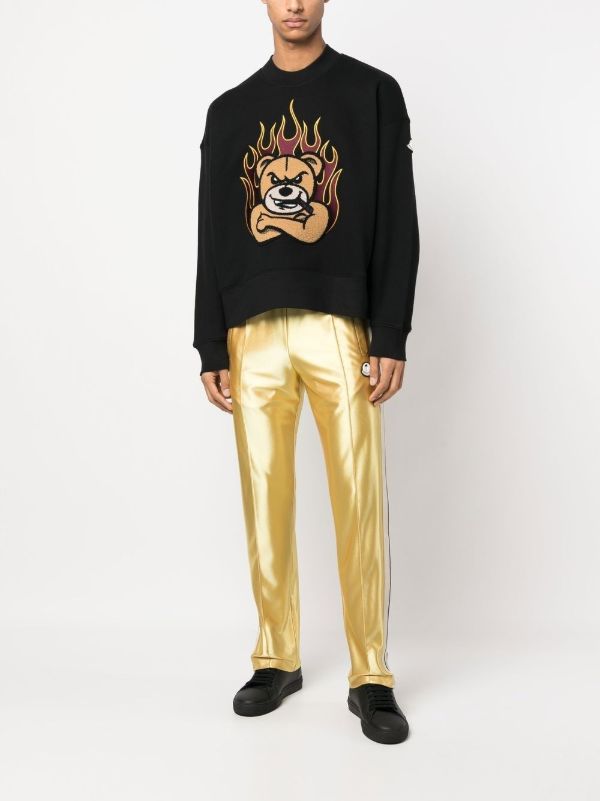 Moncler Genius Black Graphic-Print Crew-Neck Sweatshirt | Browns Sweatshirts