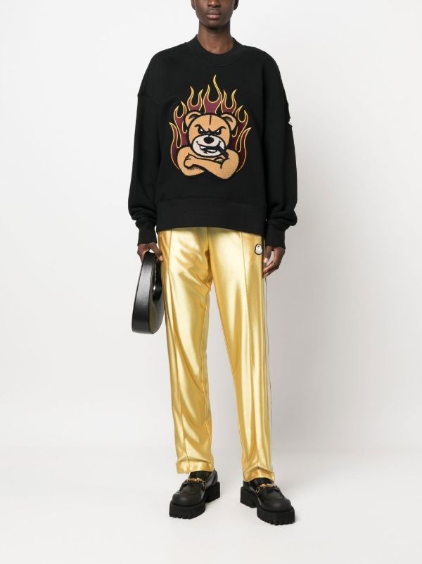 Moncler Genius Black Graphic-Print Crew-Neck Sweatshirt | Browns Sweatshirts