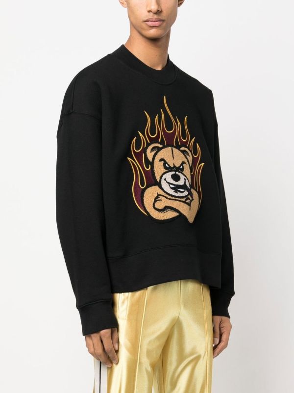 Moncler Genius Black Graphic-Print Crew-Neck Sweatshirt | Browns Sweatshirts