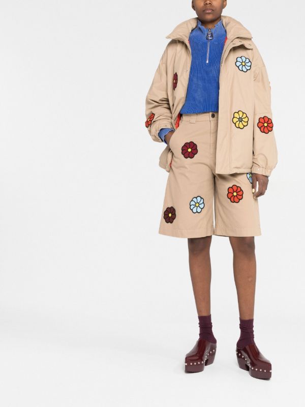 Moncler Genius X JW Anderson Neutral Bermuda Shorts | Browns Knee-Length Shorts