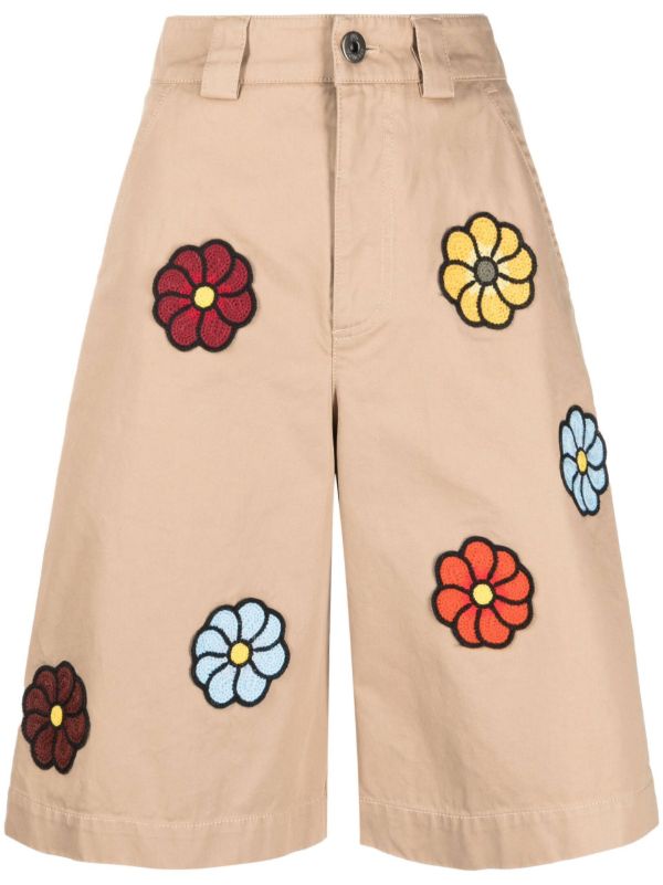 Moncler Genius X JW Anderson Neutral Bermuda Shorts | Browns Knee-Length Shorts