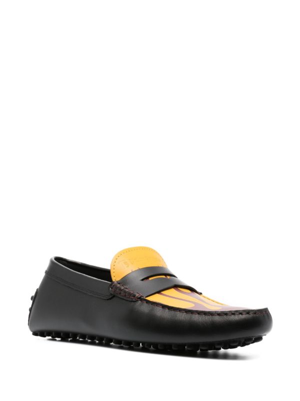 Moncler Genius X Palm Angels Black Gommino Loafers | Browns Loafers