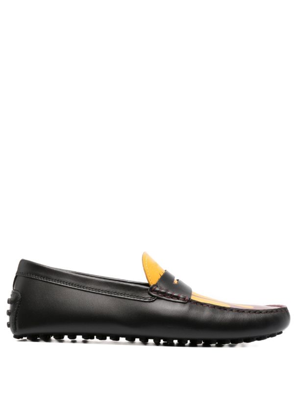 Moncler Genius x Palm Angels Black Gommino Loafers | Browns Loafers