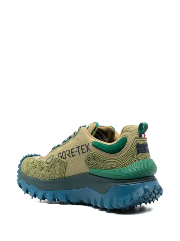 Moncler Genius X Salehe Bembury Green Trailgrip Grain Sneakers | Browns Performance Trainers