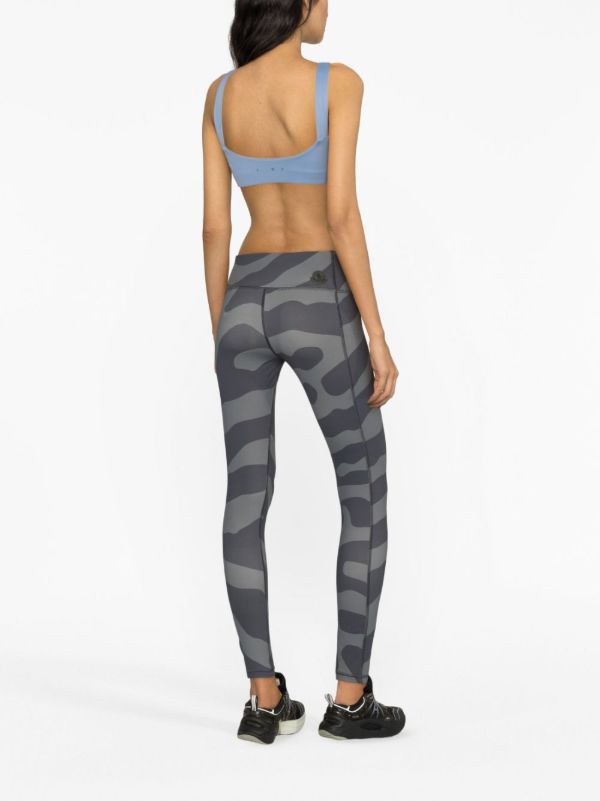Moncler Genius X Salehe Bembury Grey Printed Leggings | Browns Performance Leggings