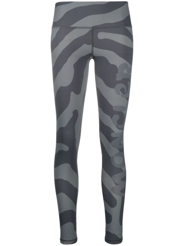 Moncler Genius X Salehe Bembury Grey Printed Leggings | Browns Performance Leggings