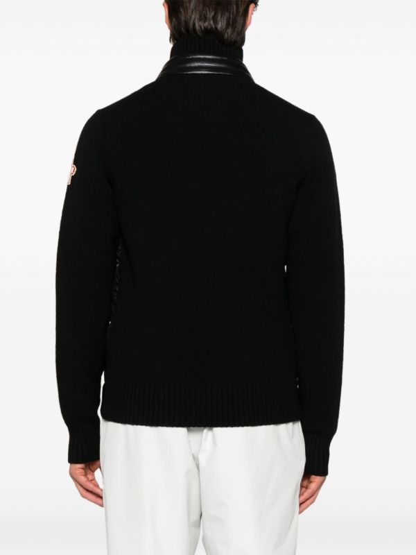 Moncler Grenoble Black Padded Jacket | Browns Ski Jackets