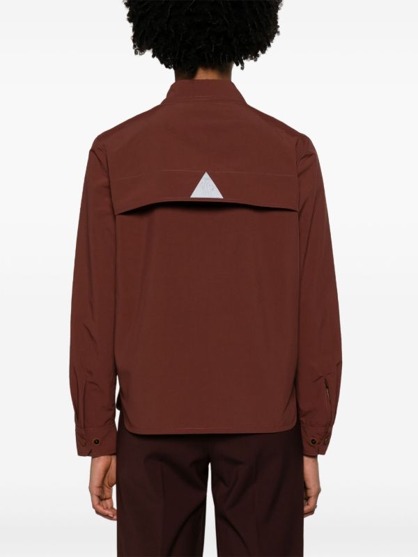 Moncler Grenoble Brown Pochet Shirt Jacket | Browns Fitted Jackets