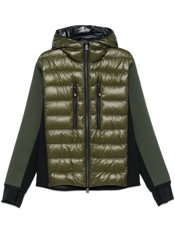Moncler Grenoble Green Padded Jacket | Browns Ski Jackets