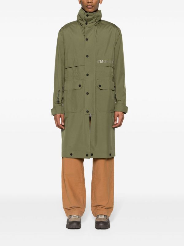 Moncler Grenoble Green Steig Adjustable-Length Parka | Browns Parkas