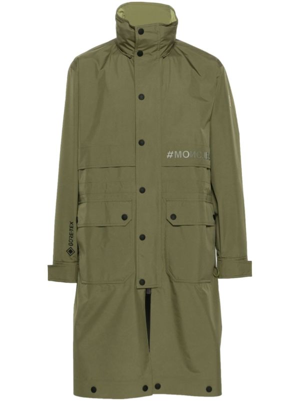 Moncler Grenoble Green Steig Adjustable-Length Parka | Browns Parkas