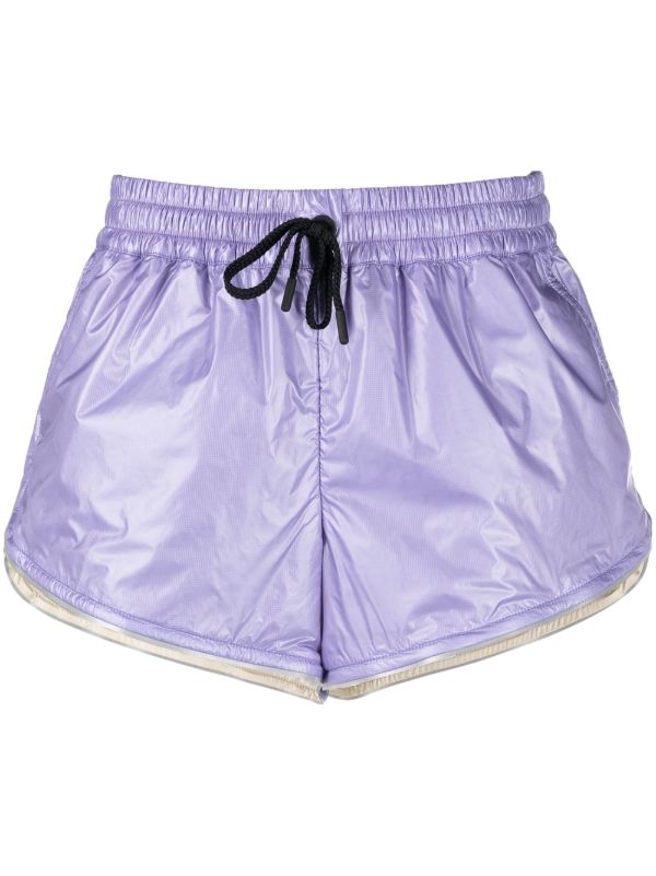Moncler Grenoble purple padded ripstop track shorts | Browns Short & Mini Shorts