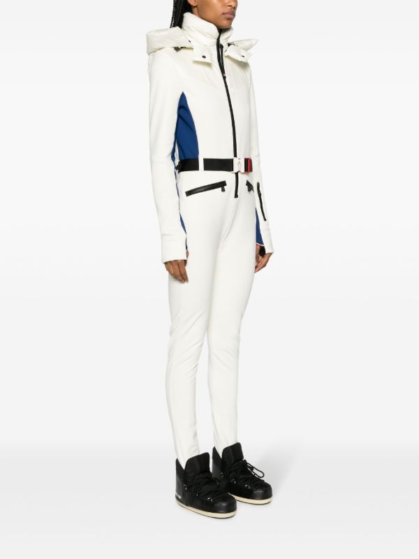 Moncler Grenoble White Padded Hooded Ski Jumpsuit | Browns Ski All-In-One