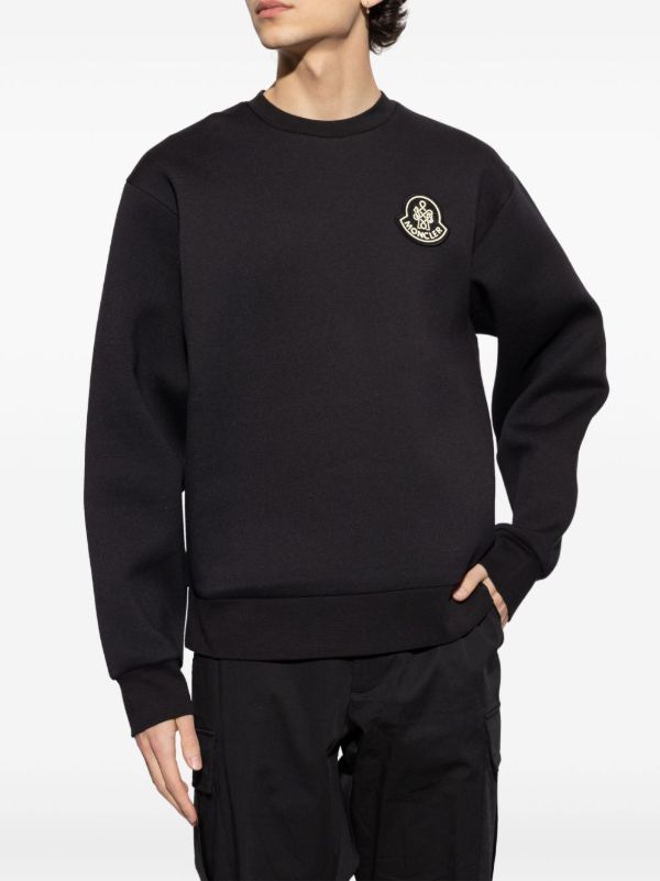Moncler Logo-Patch Sweatshirt | Browns Sweatshirts