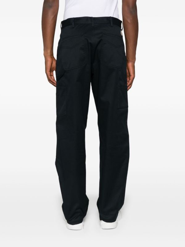 Moncler Logo-patch Trousers | Browns Regular-Fit & Straight Leg Pants