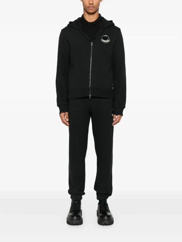 Moncler Logo-patch Zip-up Hoodie | Browns Hoodies