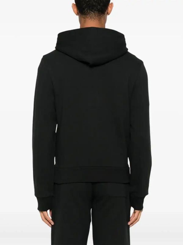 Moncler Logo-patch Zip-up Hoodie | Browns Hoodies