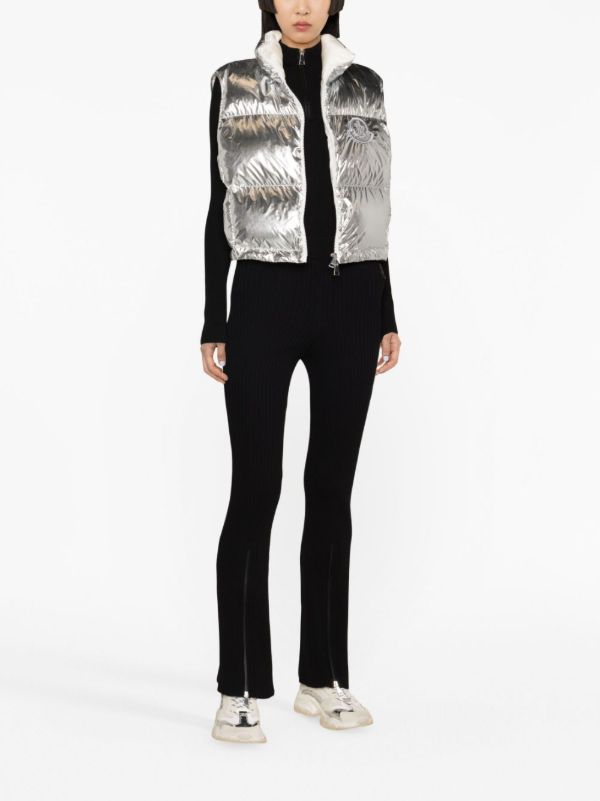 Moncler Ribbed-knit Flared Trousers | Browns Knitted Trousers