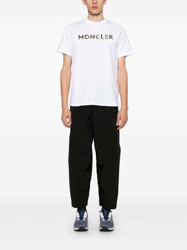 Moncler White Logo-Print T-Shirt | Browns T-Shirts