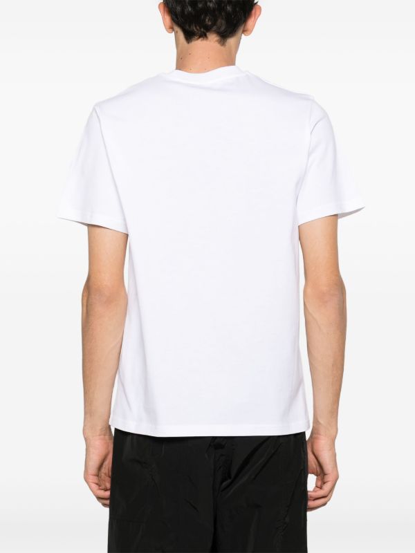Moncler White Logo-Print T-Shirt | Browns T-Shirts