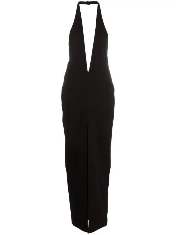 Mônot Halterneck Plunging Gown | Browns Cocktail & Party Dresses