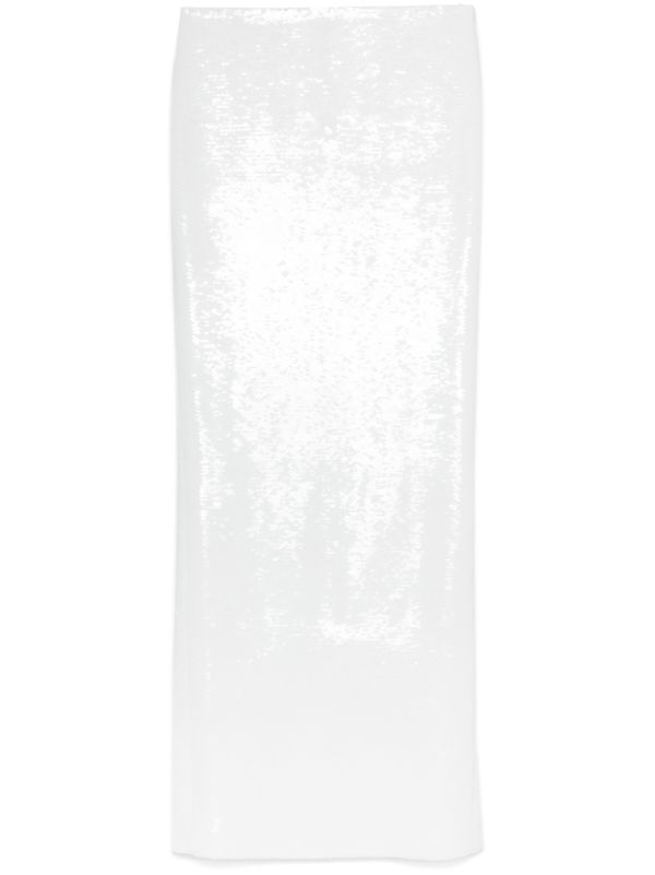 Mônot White Sequinned Skirt | Browns Full Skirts