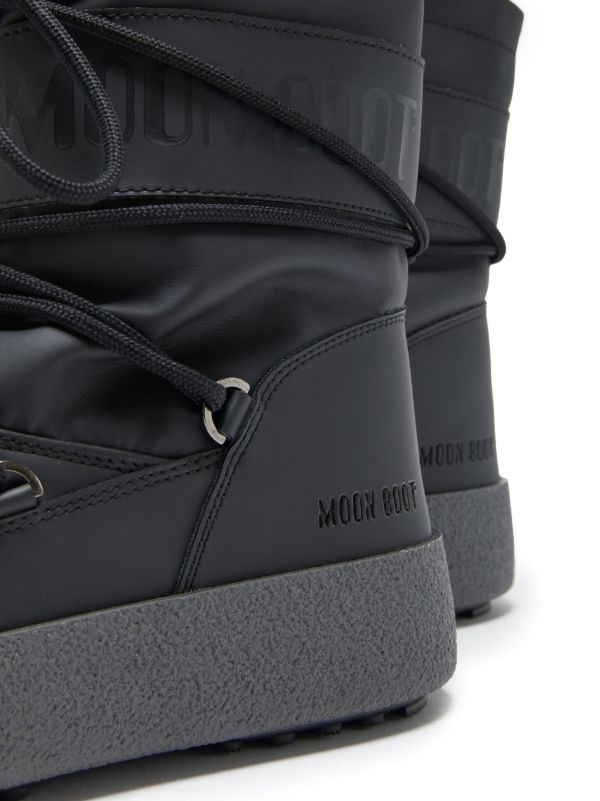 Moon Boot Black MTrack Tube Rubber Boots | Browns Boots