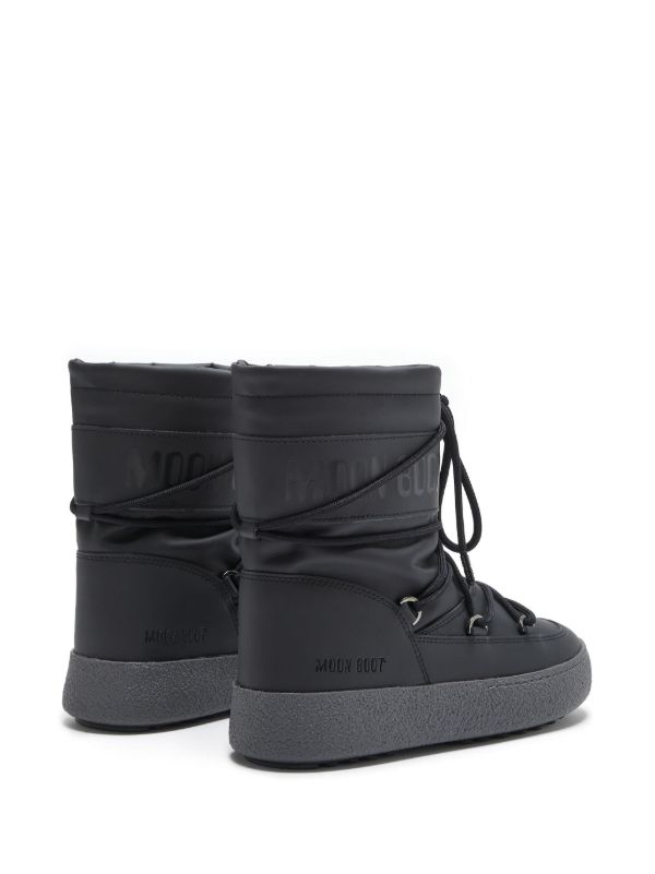 Moon Boot Black MTrack Tube Rubber Boots | Browns Boots