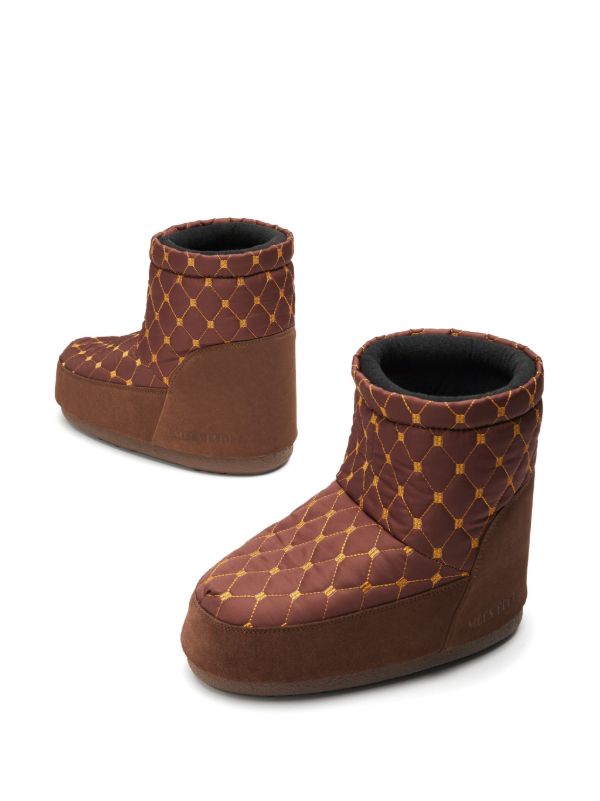 Moon Boot Brown Icon Low Quilted Boots | Browns Boots