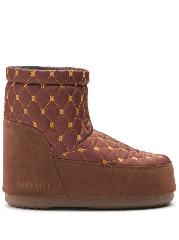 Moon Boot Brown Icon Low Quilted Boots | Browns Boots