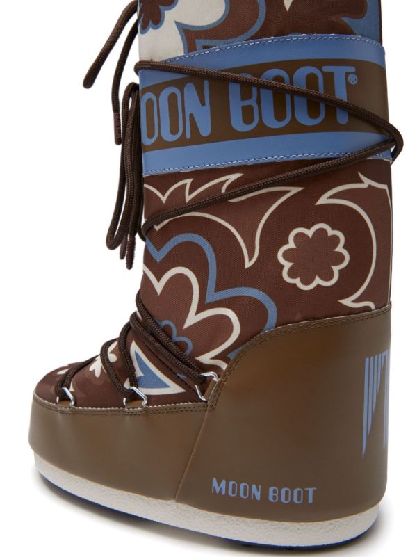 Moon Boot Icon Floral-print Boots | Browns Boots
