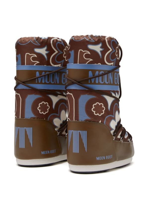 Moon Boot Icon Floral-print Boots | Browns Boots