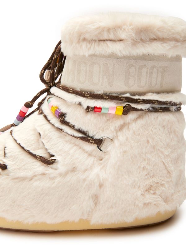 Moon Boot Neutral Icon Low Faux-Fur Boots | Browns Boots