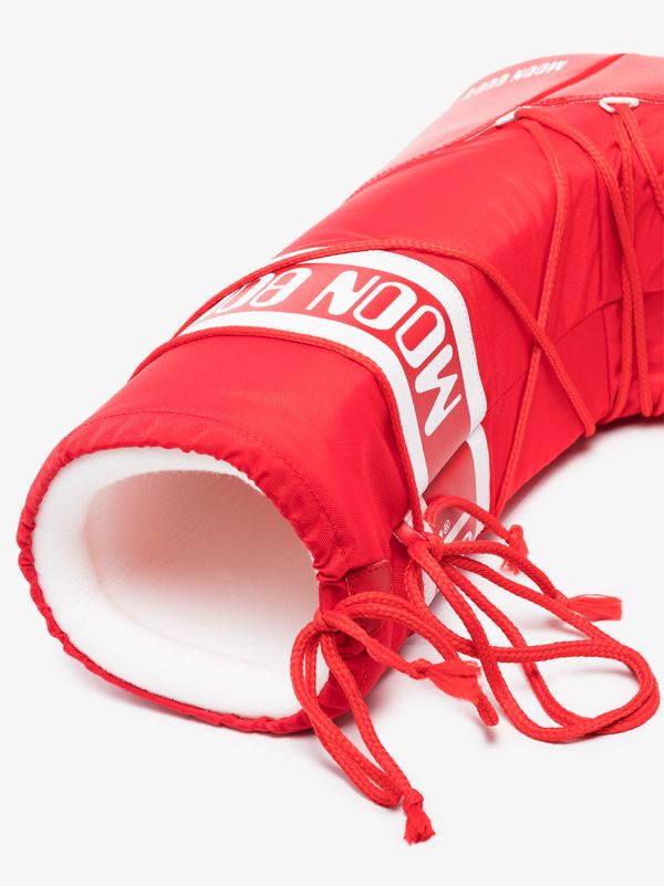 Moon Boot Red Classic Icon Snow Boots | Browns Ski Footwear